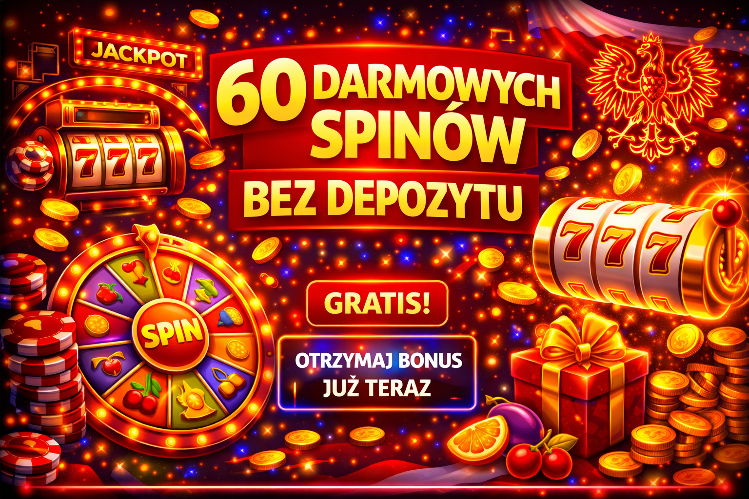60 darmowych spinów bez depozytu